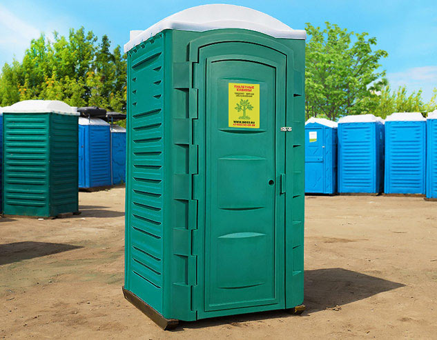 Туалетная кабина «Люкс» внешний вид в окружающей среде.